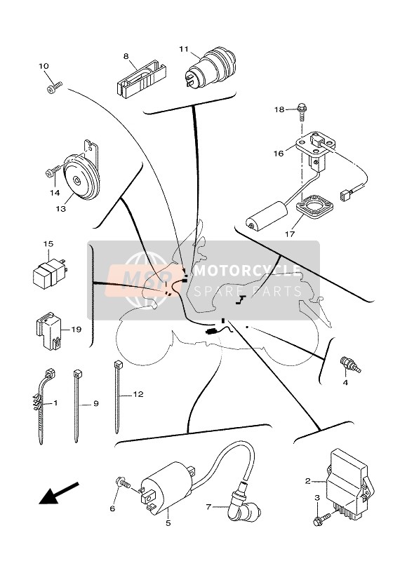 1S6H57520000, Perception De Jauge, Yamaha, 0